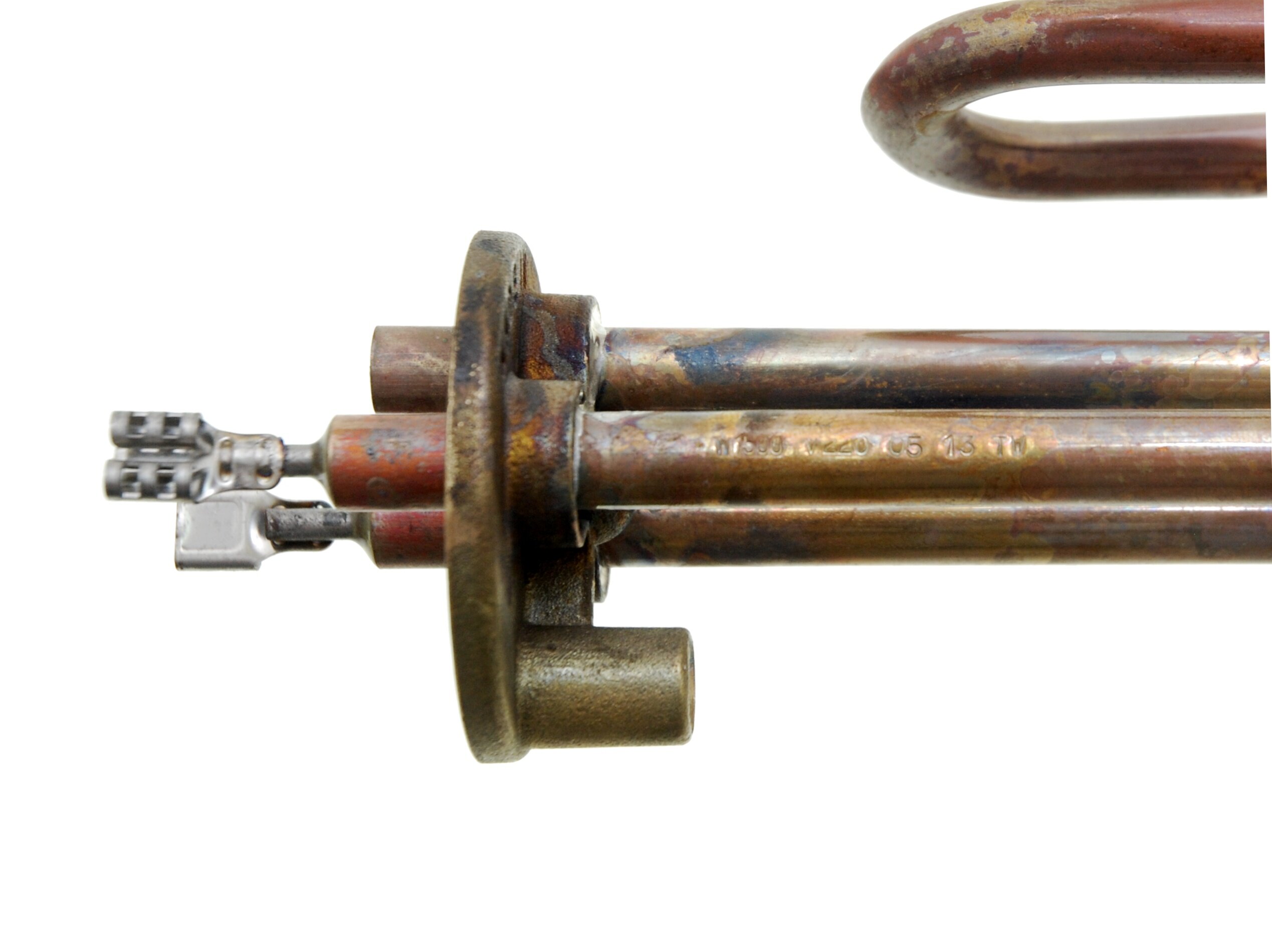 ТЭН (нагреватель) водонагревателя 1500W RCA Thermowatt (медь, фланец 48 мм, M6) под овальный фланец - фотография № 2