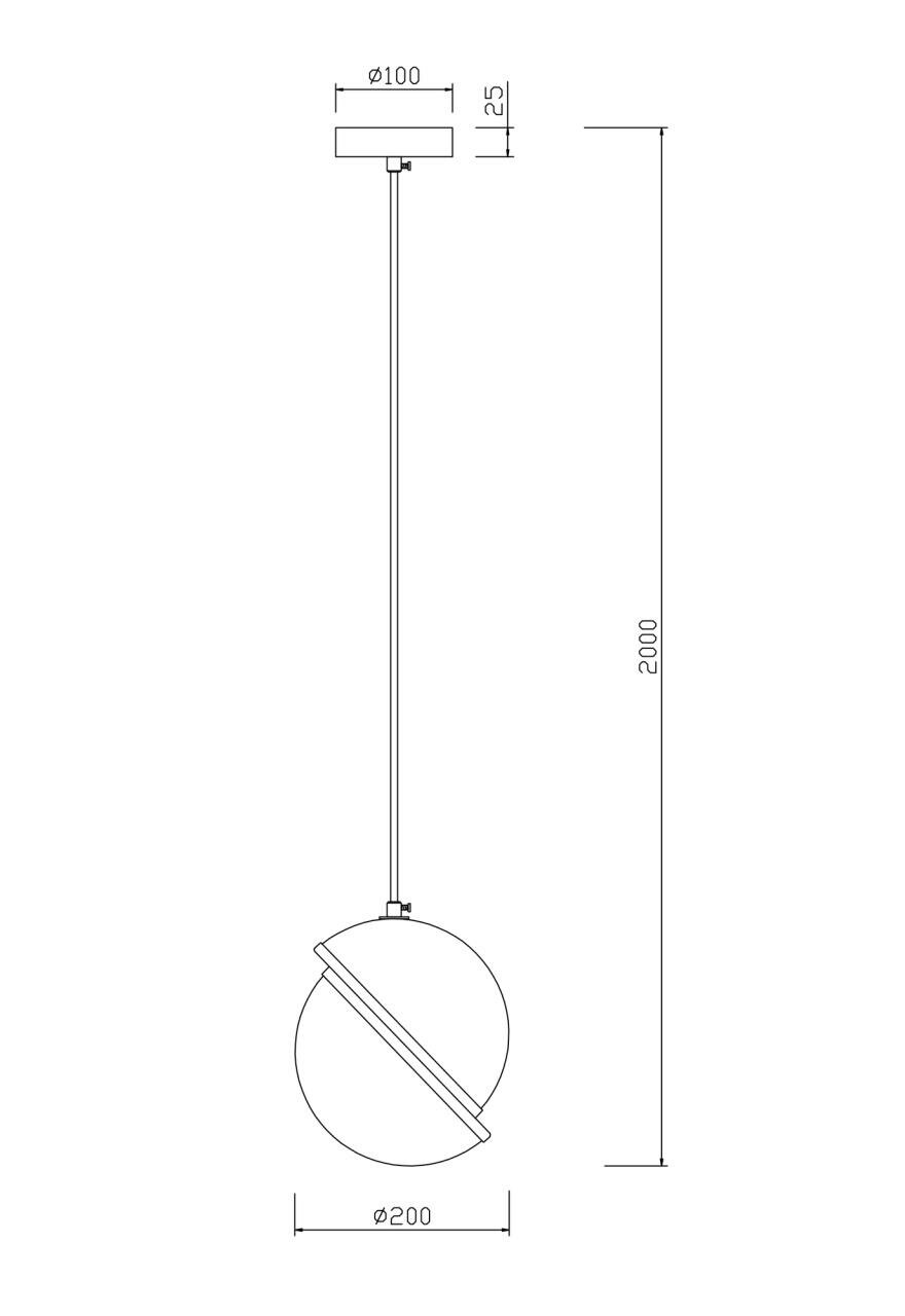 Светильник подвесной Freya Element FR5181PL-01CH 60W E27