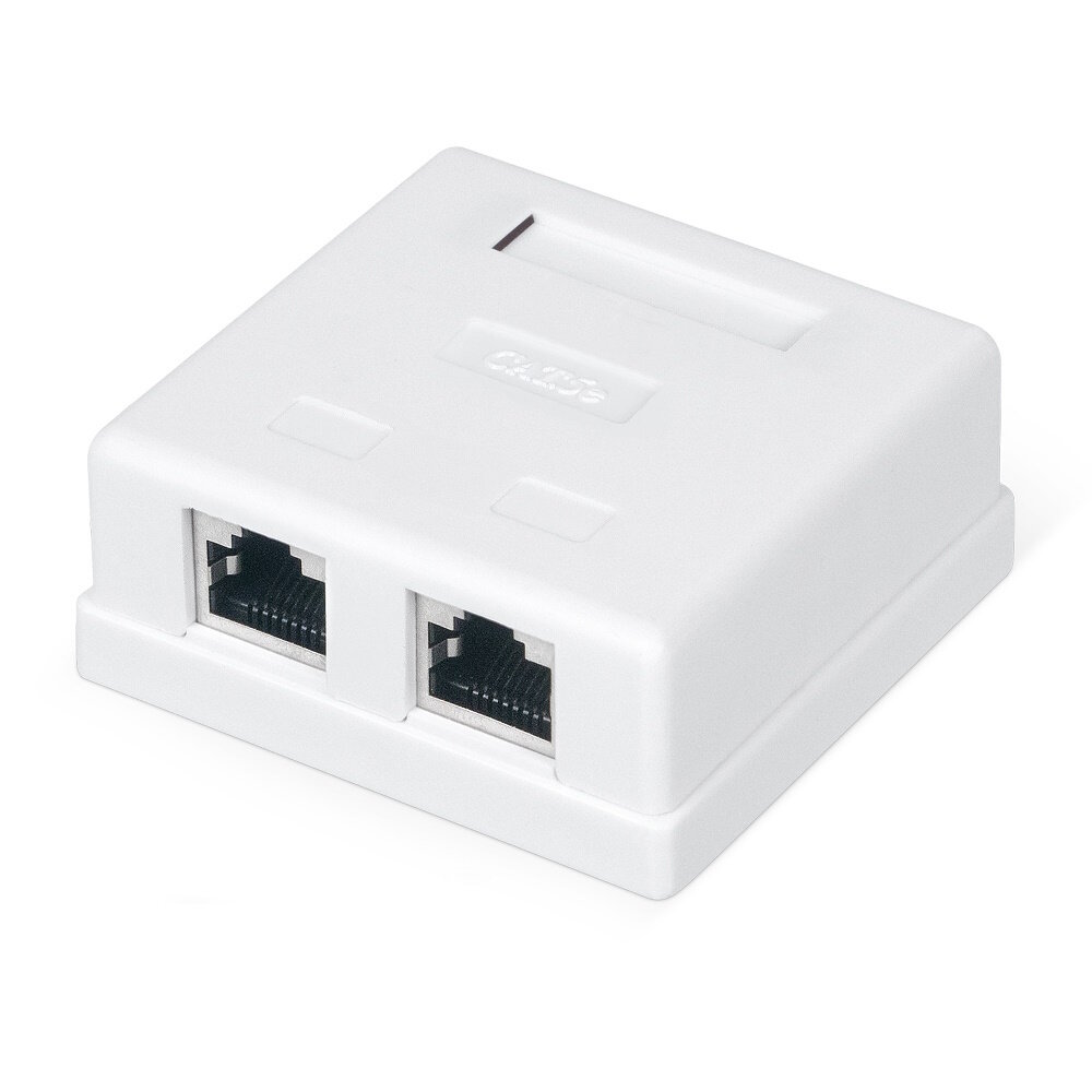 Двойная розетка RJ45 WRline WR-WS-8P8C-C5E-SH-2