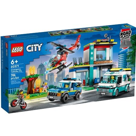 Конструктор LEGO City 60371 Штаб-квартира аварийных транспортных средств