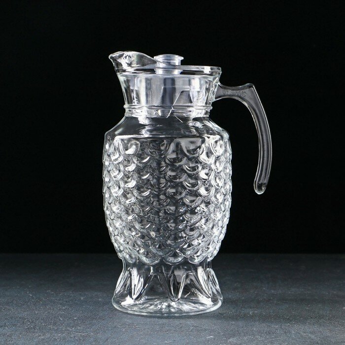 фото Кувшин для воды стеклянный «Облака», 1,6 л,12,5×25,5 см