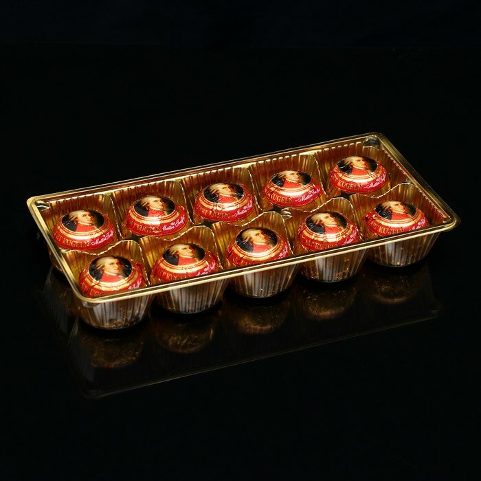 Конфеты марципановые Mozartkugeln maître truffout с двойным слоем шоколада, 200 г - фотография № 2
