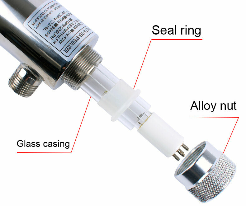 УФ-стерилизатор воды из нержавеющей стали, 110 В/220 В - фотография № 3
