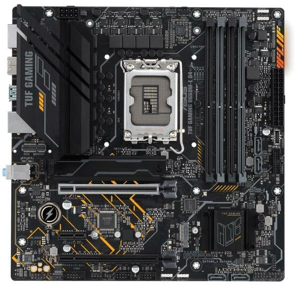 Материнская плата ASUS TUF GAMING B660M-E D4 Socket 1700 B660 4xDDR4 1xPCI-E 16x 1xPCI-E 1x 4xSATA III mATX Retail