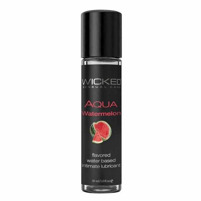 Wicked Лубрикант с ароматом арбуза Wicked Aqua Watermelon - 30 мл.