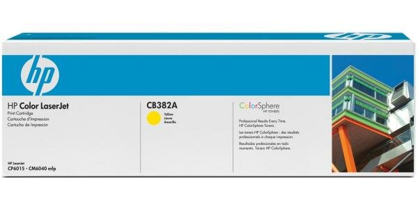 Картридж HP CB382A для для HP ColorLaserJet CP6015/ CM6030/ CM6040 21000стр Желтый