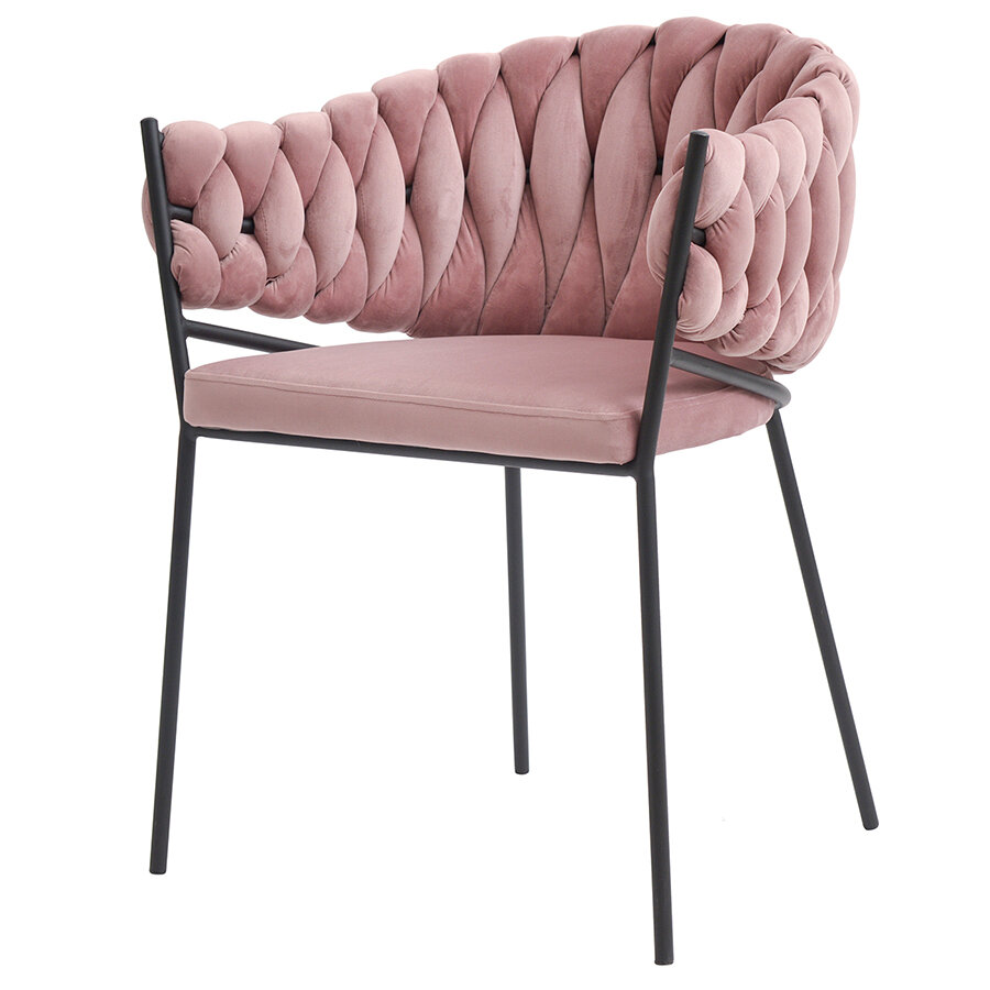 Кресло Lind, розовое - фотография № 1