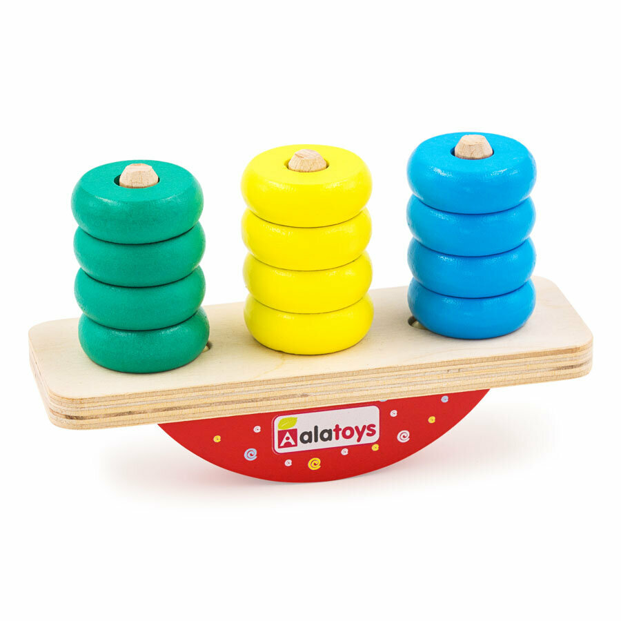 Развивающая игрушка Балансир / Пирамидка / БЛ04 / разноцветный
