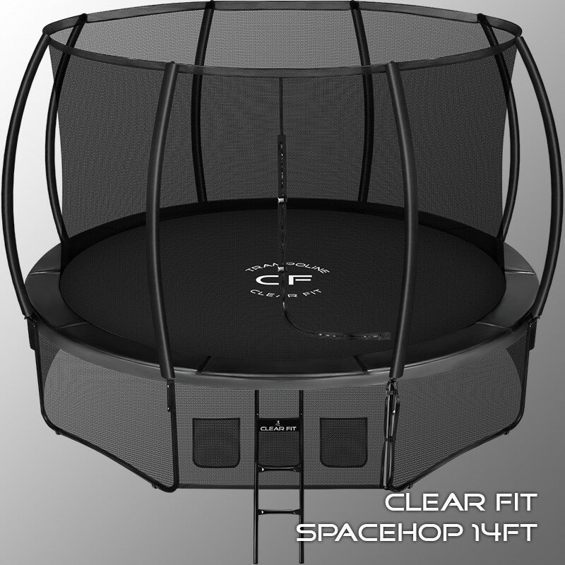 Каркасный батут Clear Fit SpaceHop 14Ft 426х426х266 см , черный