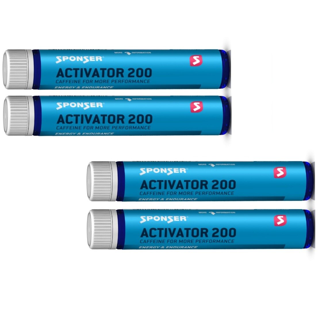 Кофеин SPONSER ACTIVATOR 200 Caffein 4 шота x 25 мл Фруктовый