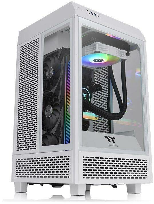 Компьютерный корпус miniITX Thermaltake The Tower 100 белый (ca-1r3-00s6wn-00)