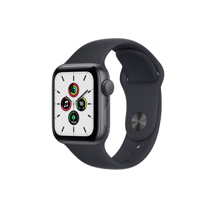 Часы Apple Watch SE 40mm Space Gray Aluminum Case with Midnight Sport Band MKQ13
