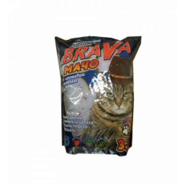 фото Наполнитель Для Кошачьего Туалета BraVa (Брава) Мачо Лаванда 3,8 лит
