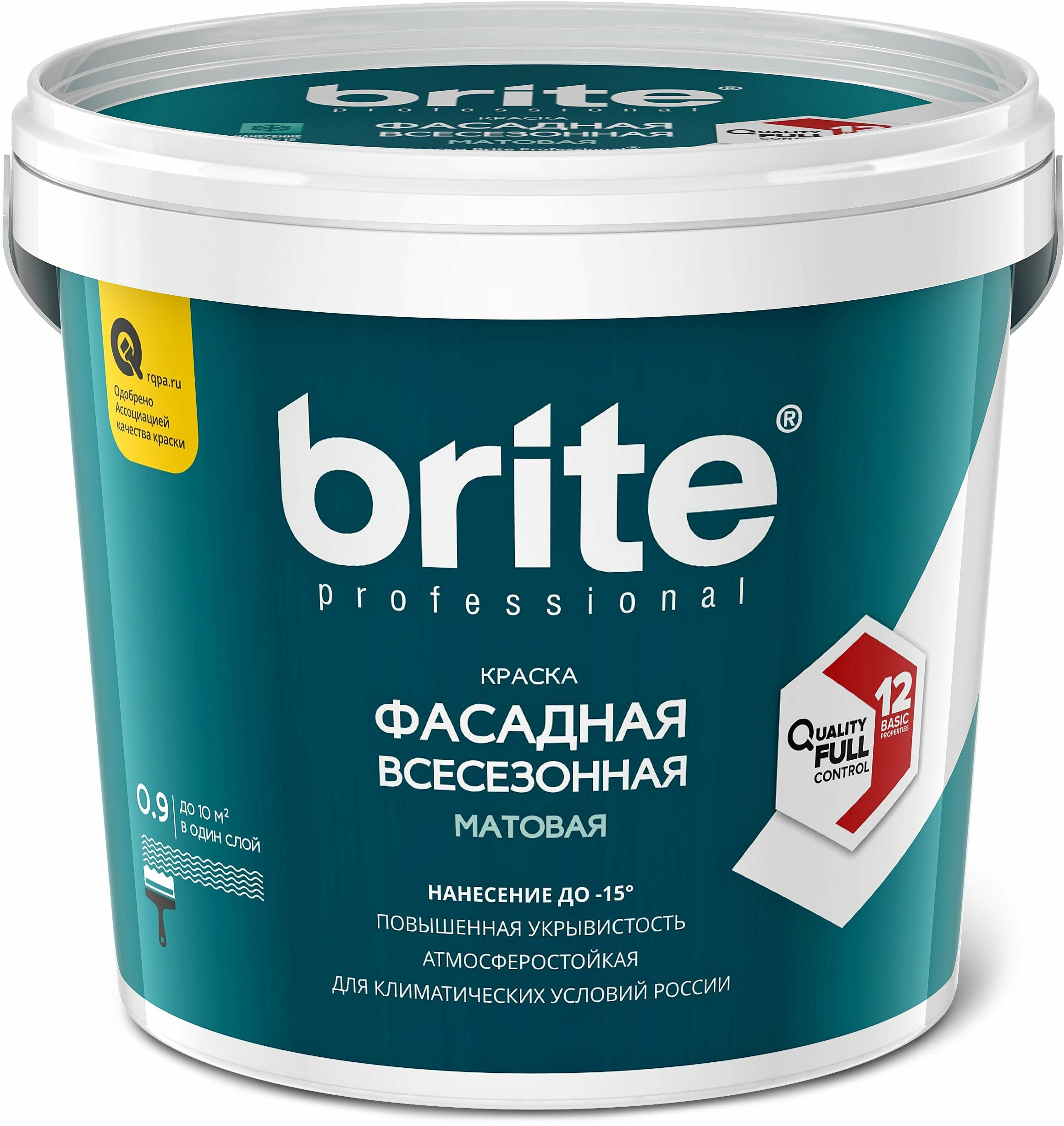 Краска акриловая brite Professional фасадная всесезонная