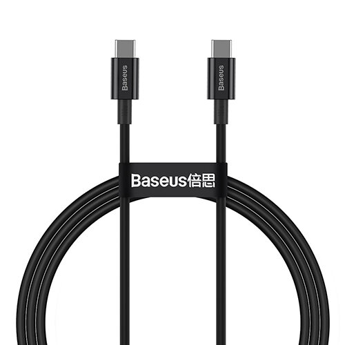 Baseus Кабель USB-C BASEUS Superior Series Fast Charging, Type-C - Type-C, 100W, 1 м, черный