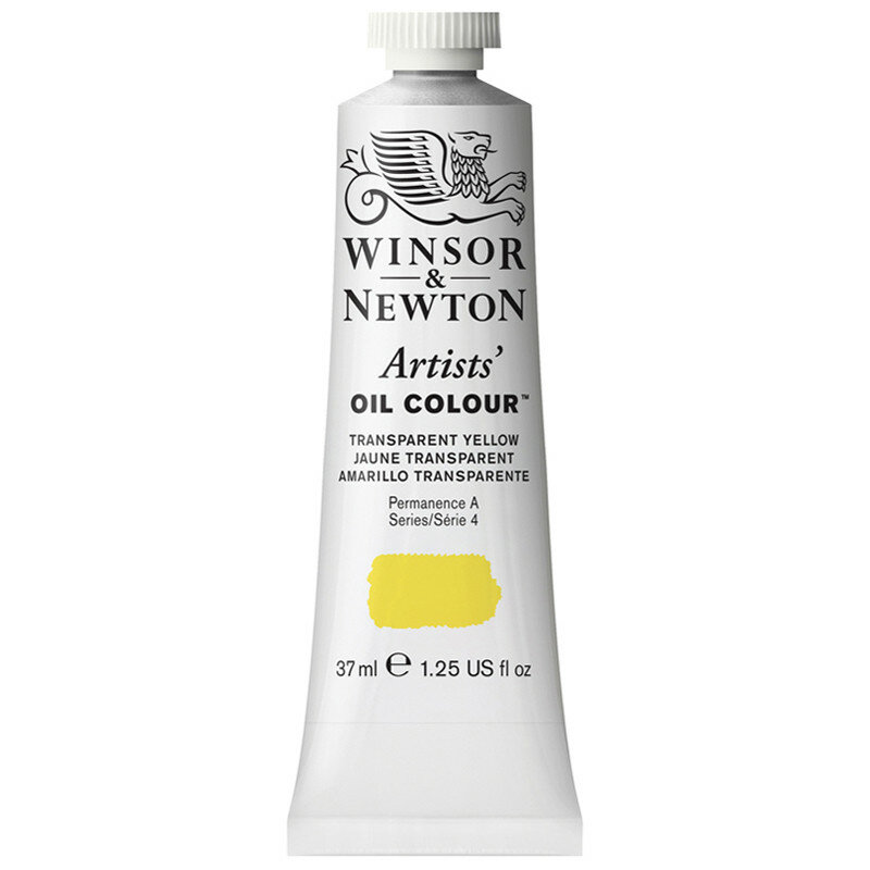Краска масляная профессиональная Winsor&Newton Artists Oil, 37мл, прозрачный желтый ( Артикул 316837 )