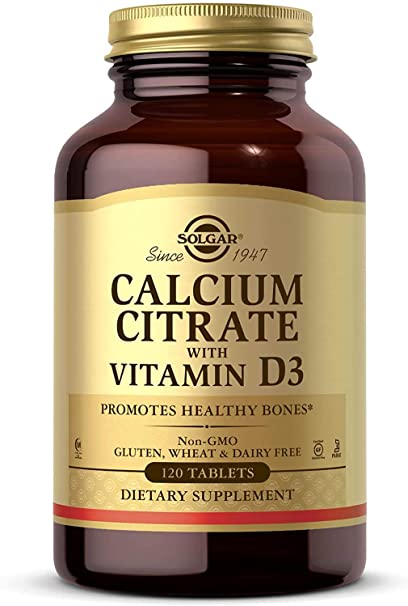 Solgar Calcium Citrate with Vitamin D3 Tablets, 120 таб.