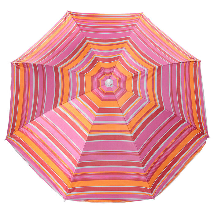 Зонт пляжный «Модерн» с серебряным покрытием, d=150 cм, h=170 см, микс - фотография № 3