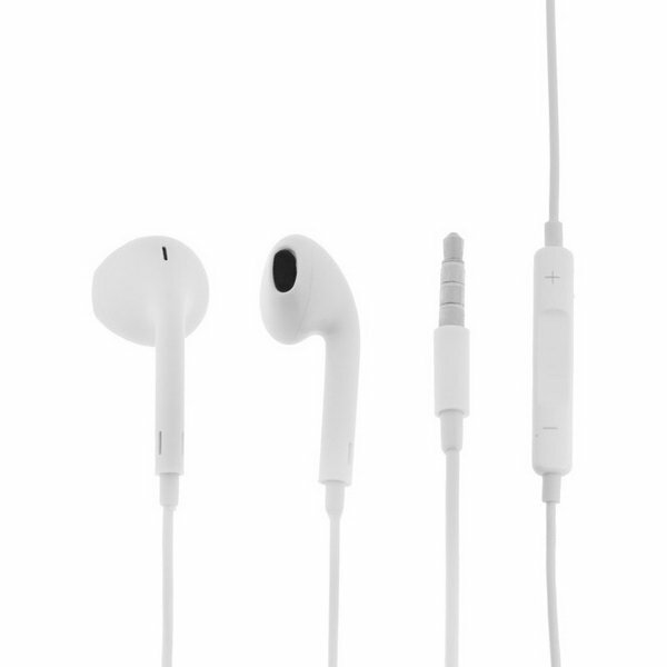 Наушники Stereo Headset SP17, вкладыши, микрофон, проводные, 1.1 м, белые