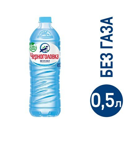 Вода Черноголовская питьевая негазированная, 500мл. Х 24 штуки