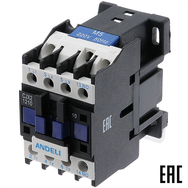 фото Контактор CJX2-D1210 3P 220В 12А 1з ADL08-004 ANDELI