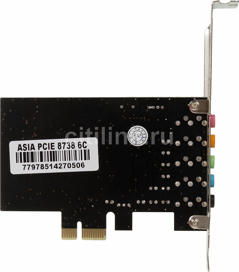 Звуковая карта PCI-E 8738 4.0 bulk [asia pcie 8738]