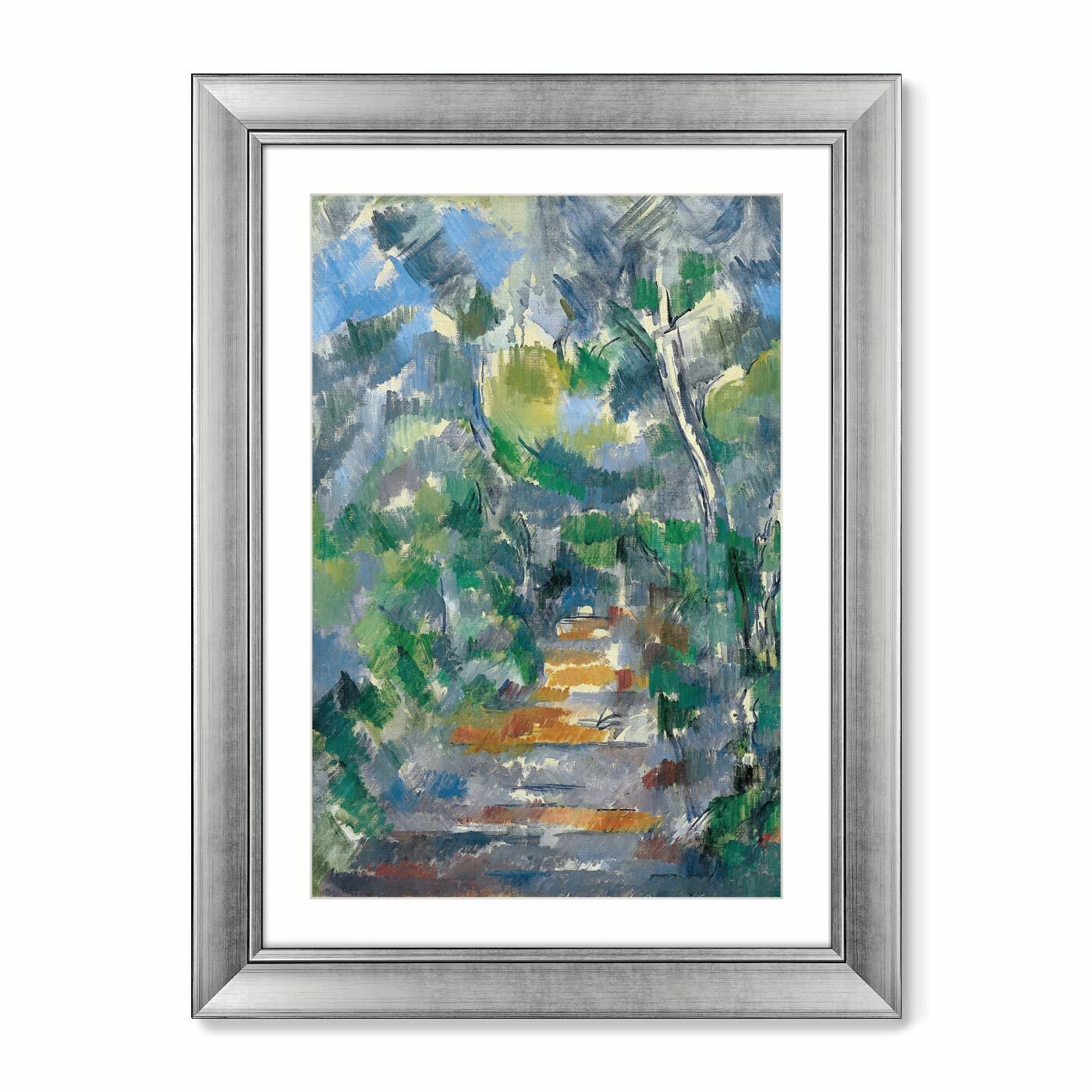 Репродукция картины в раме Лесной пейзаж (Путь от Мас Джоли в Шато Нуар), 1900г. Размер картины: 60,5х80,5см - фотография № 2