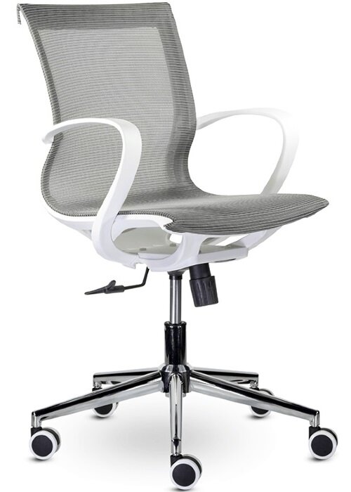 Компьютерное кресло Йота М-805 WHITE CH офисное, обивка: сетка, цвет: серый