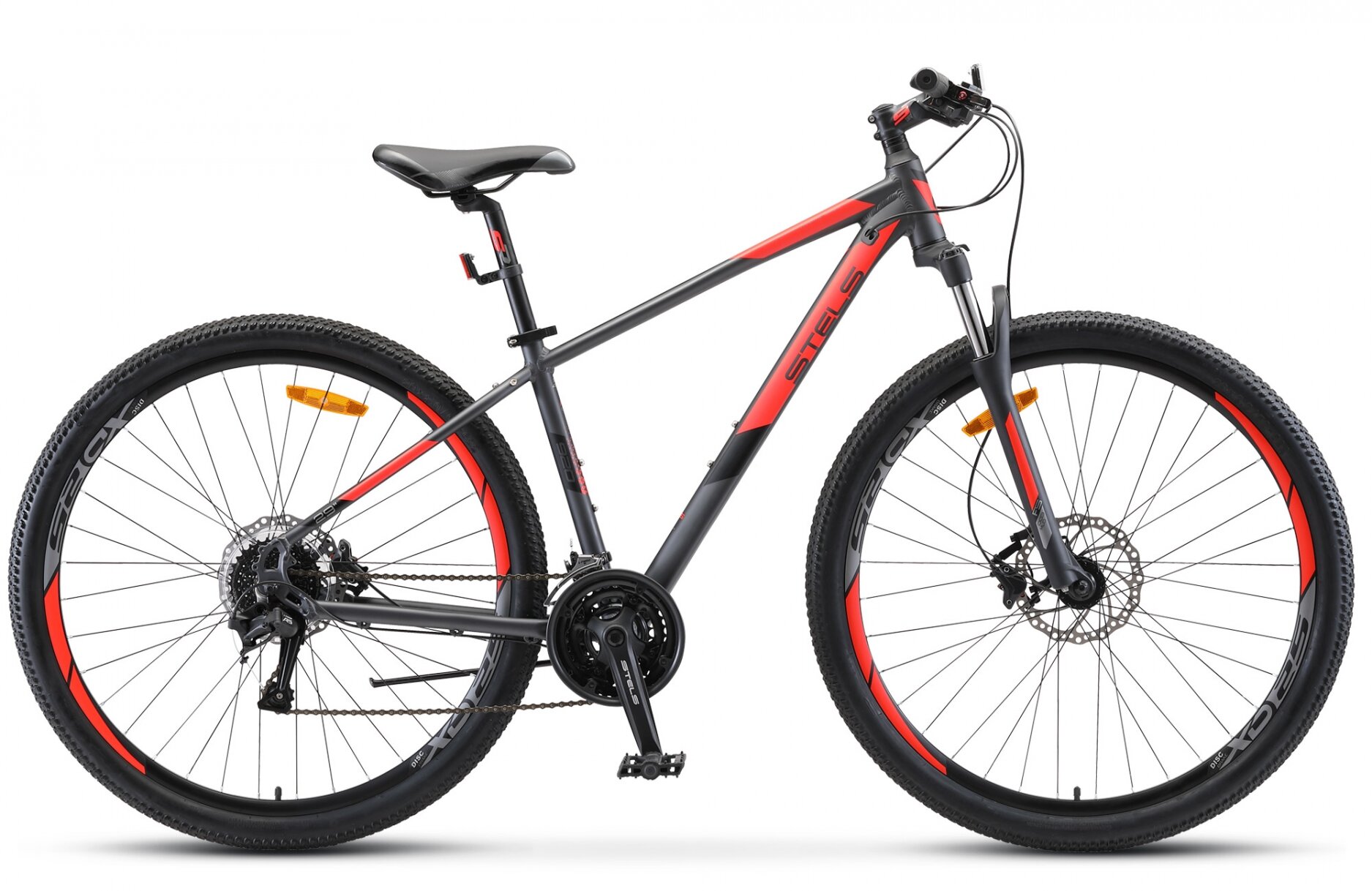 Горный (MTB) велосипед STELS Navigator 920 D 29 V010 (2020) рама 16,5" Антрацитовый/красный