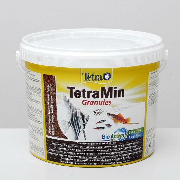 TETRA Корм TetraMin Granules для рыб, гранулы, 10 л., 4,2 кг - фотография № 1