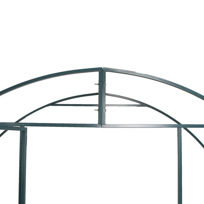 Каркас теплицы, 8 × 3 × 2 м, шаг 1 м, профиль 20 × 20 мм, толщина металла 1 мм, без поликарбоната, половинчатые арки - фотография № 3