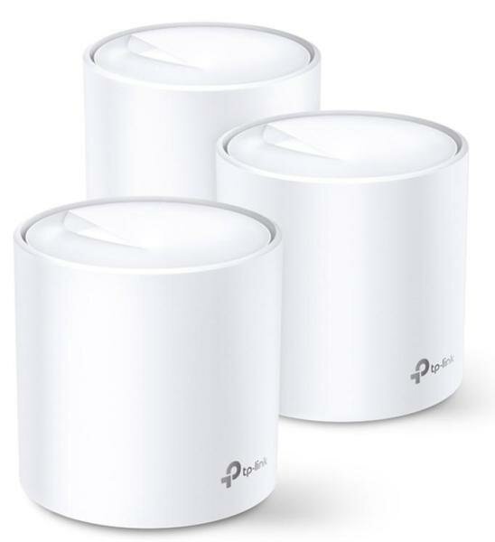 Wi-Fi система TP-LINK DECO X60(3-PACK) 802.11abgnacax 5334Mbps 2.4 ГГц 5 ГГц 2xLAN белый