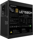 GigaByte Блок питания Gigabyte ATX 750W GP-UD750GM 80+ gold 24+2x(4+4) pin APFC 120mm fan 8xSATA Cab Manag RTL - изображение