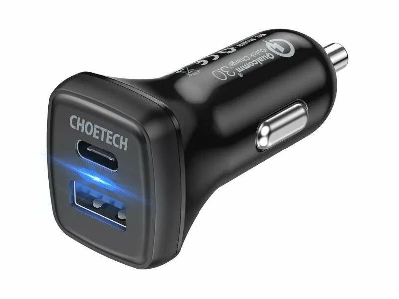 Зарядное устройство Choetech USB Type-C QC3.0 + PD20W TC0005-V3-BK