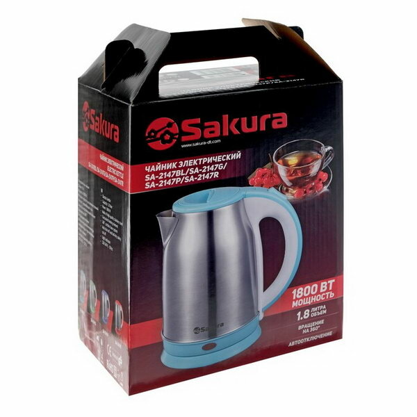 Чайник электрический Sakura SA-2147, 1800Вт, 1,8л (цвета в ассорт.) БИТ - фото №8
