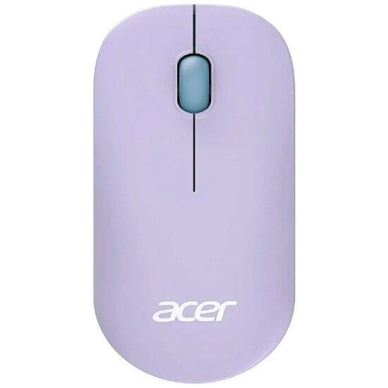 Мышь Acer OMR200 зеленый/фиолетовый оптическая (1200dpi) беспроводная USB для ноутбука (2but)