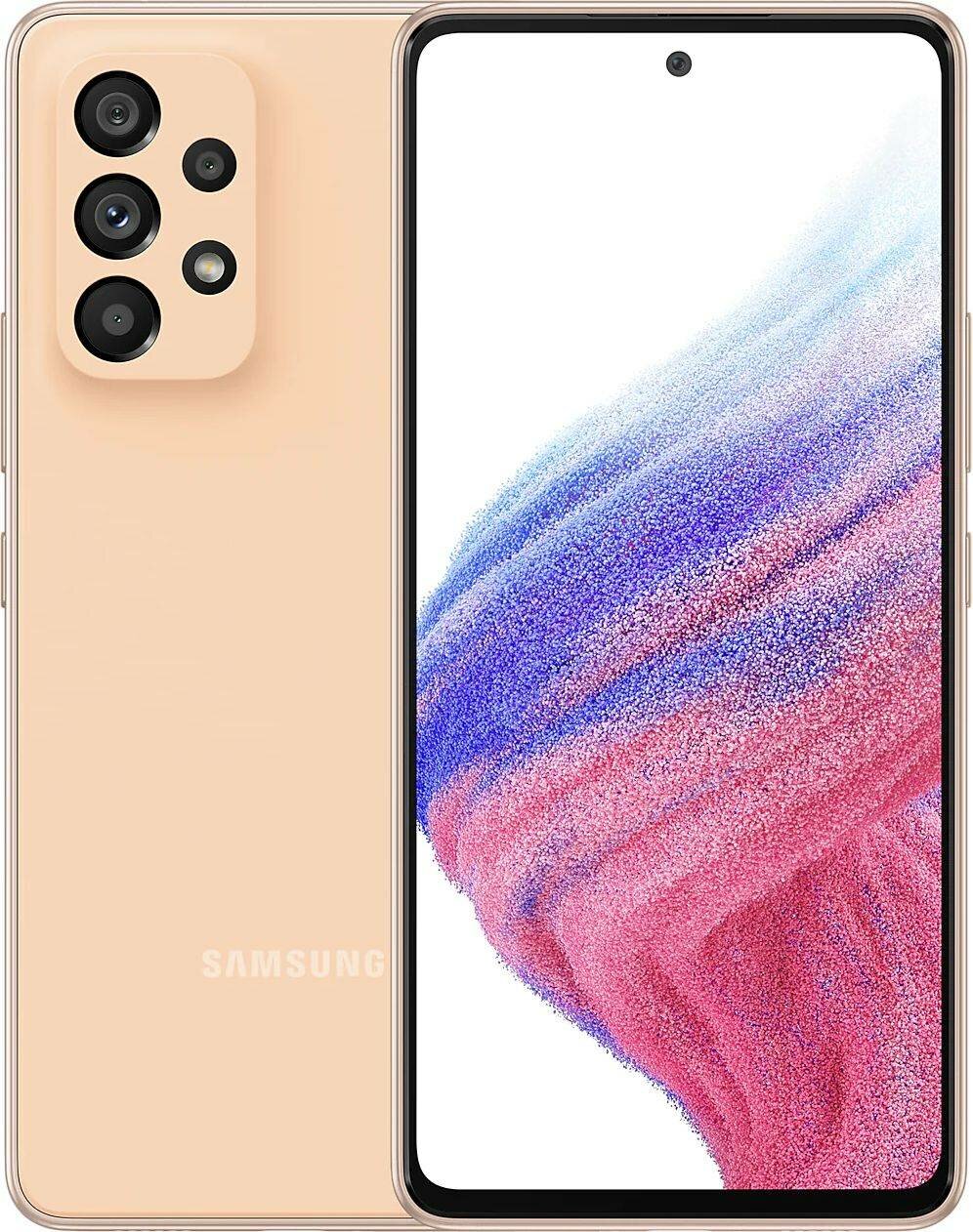 Смартфон Samsung Galaxy A53 5G SM-A536E 256ГБ, оранжевый (sm-a536ezohmea)