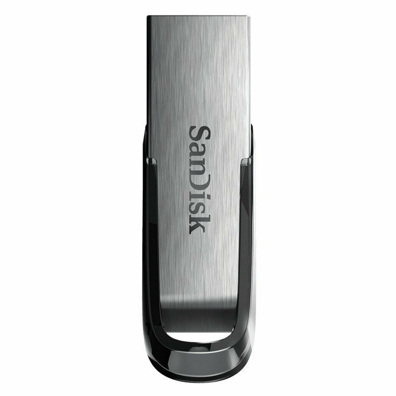 Флэш-диск 128 GB, SANDISK Ultra Flair, USB 3.0, металлический корпус, серебристый, SDCZ73-128G-G46