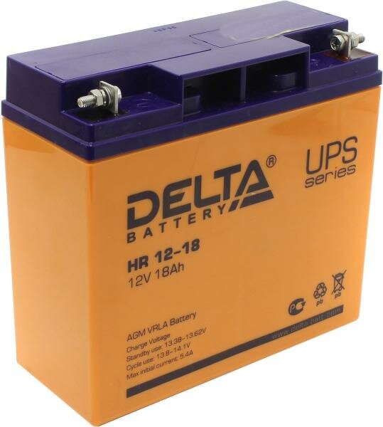 Аккумуляторная батарея DELTA Battery HR 12-18 12В 18 А·ч