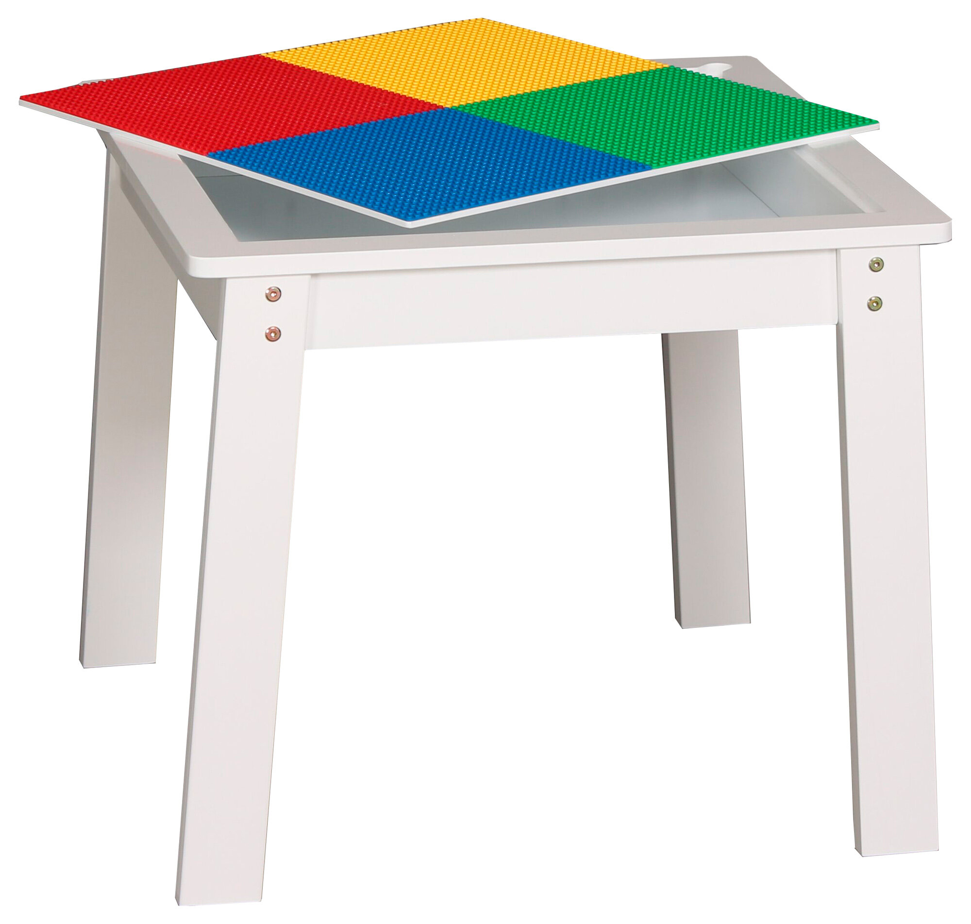 Столик игровой Lego table 60x60x51 см белый