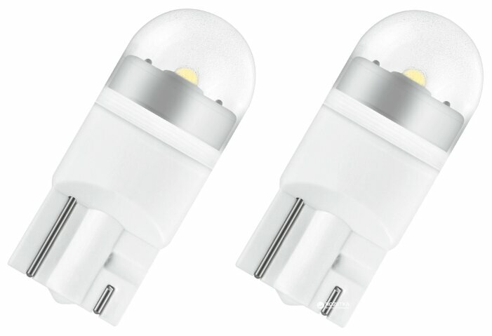 Лампа автомобильная светодиодная OSRAM Cool White W5W 2850CW-02B 12V 1W W2.1×9.5d 2 шт.