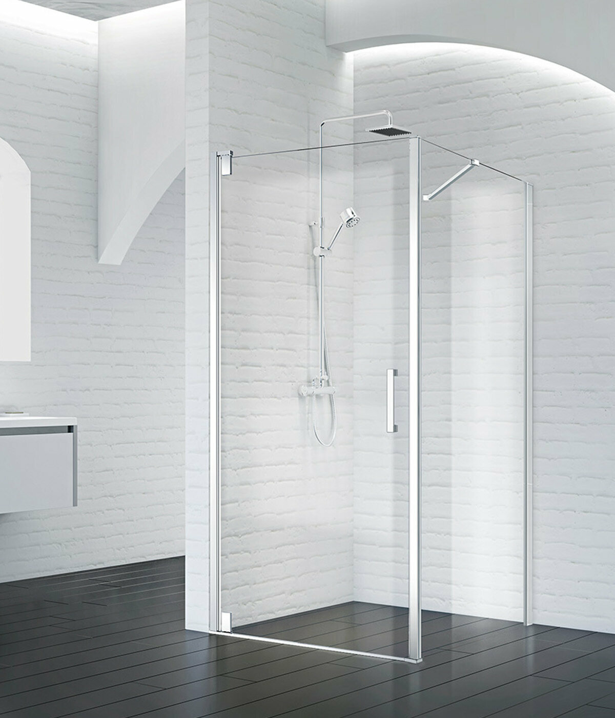 BelBagno Душевая дверь MARMI-B-1-80-C-Cr