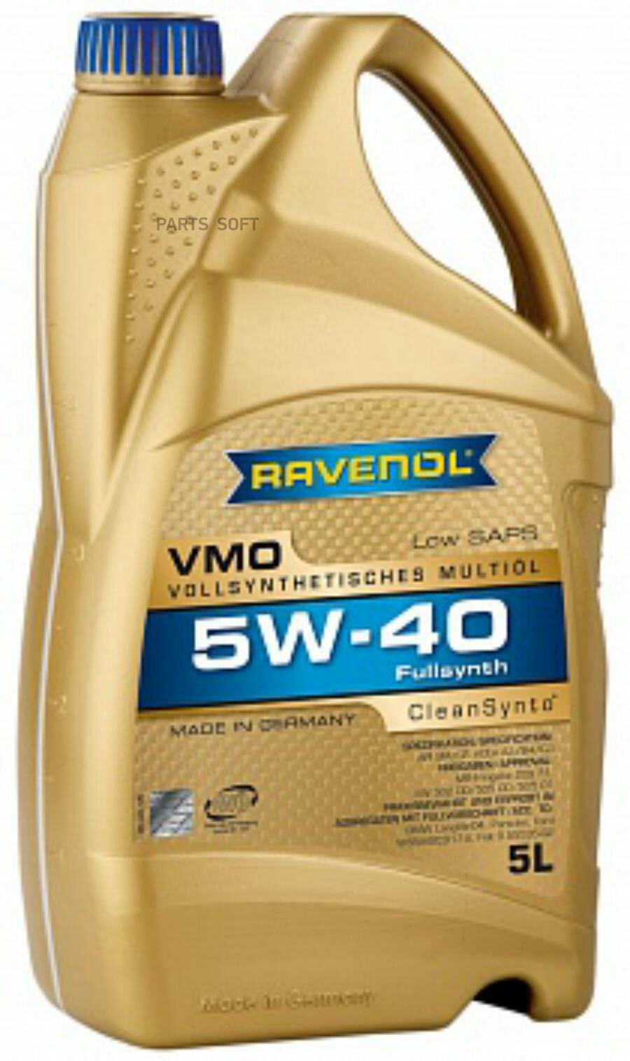 моторное масло ravenol vmo sae 5w-40 (5л) new