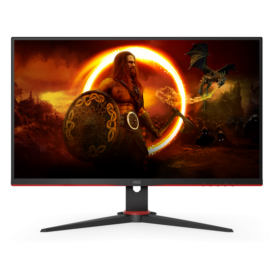 AOC Монитор AOC 27" Q27G2E черный/красный VA LED 1ms 16:9 HDMI матовая 3000:1 250cd 178гр/178гр 2560x1440 155Hz FreeSync Premium DP 2K 4.43кг