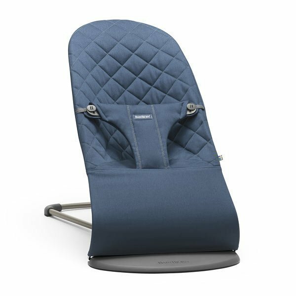 Шезлонг BabyBjorn Bliss Cotton, Classic Quilt, (Синий )