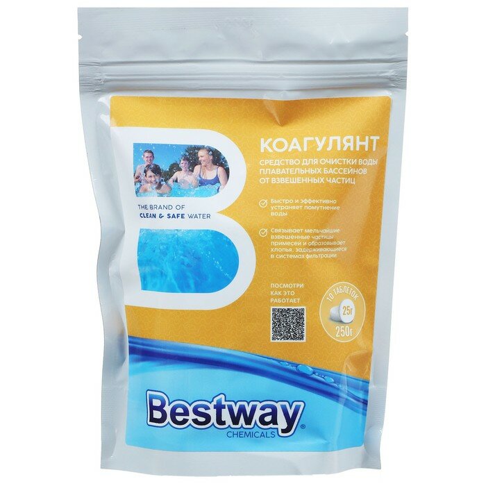 Bestway Коагулянт для очистки воды, 10 таблеток, 250 г