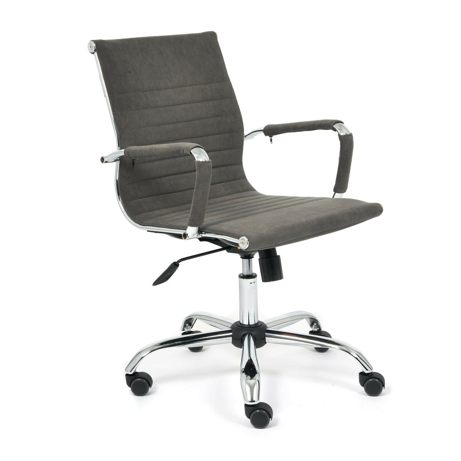 Кресло офисное TetChair URBAN-LOW флок , серый, 29