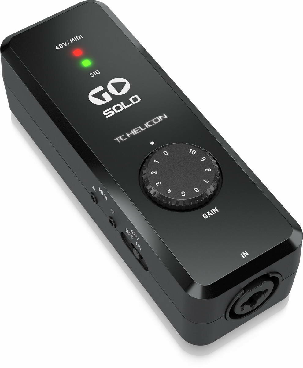 TC Helicon Go Solo интерфейс высокого разрешения для мобильных устройств аудио/MIDI