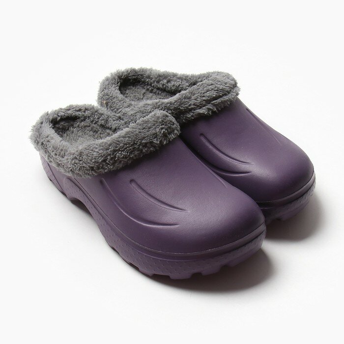 фото Сабо женские утепленные "Монтана" цвет баклажан, размер 41