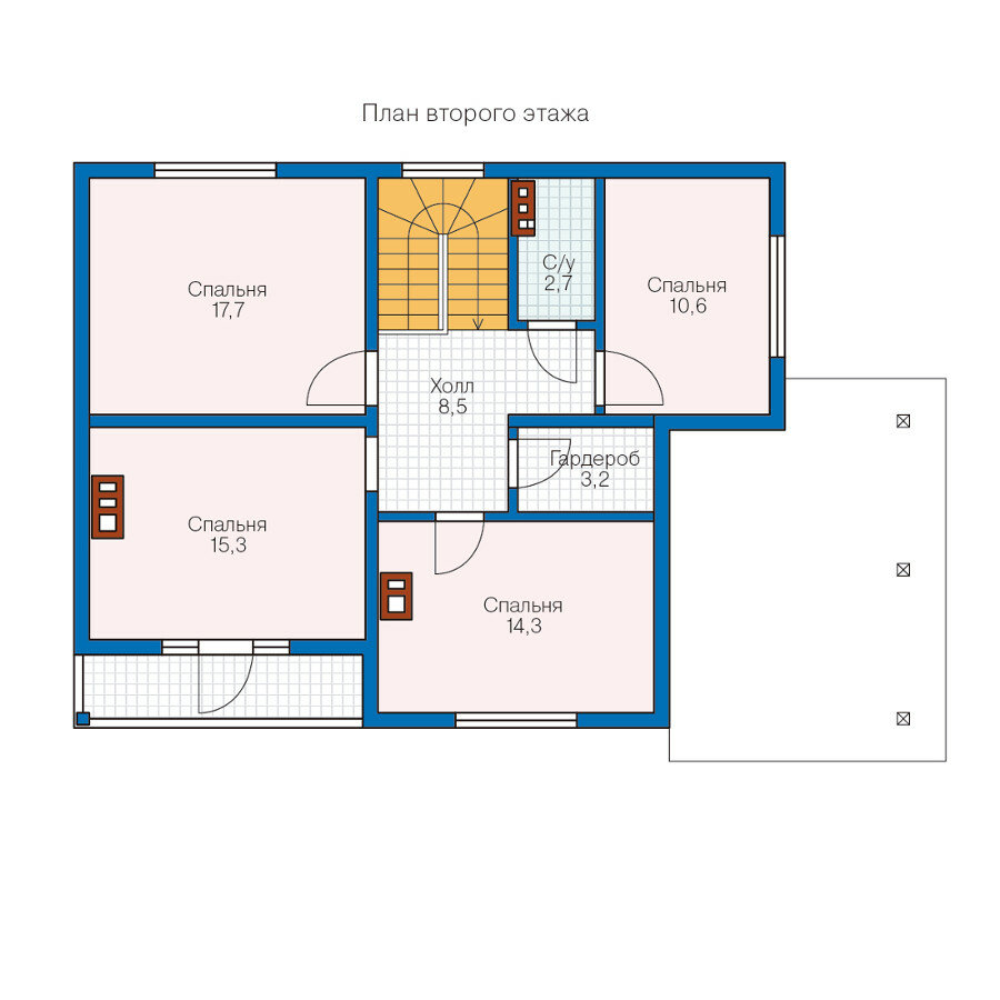 70-91-Catalog-Plans - Проект каркасного дома - фотография № 3